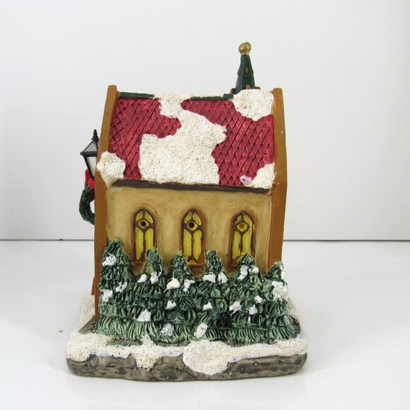 Cobblestone Corners Collectibles Battery Operated Light up Church Working - Picture 4 of 8